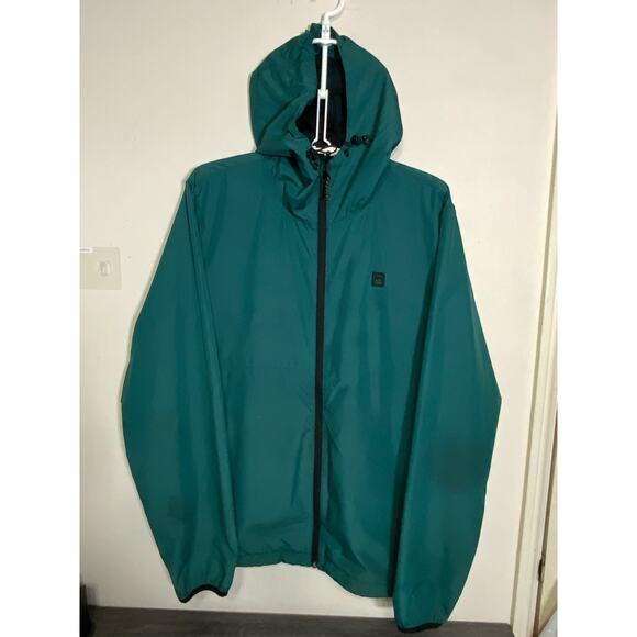 Billabong  A/DIV. Emerald Green Jacket Windbreaker Mens - Picture 1 of 9